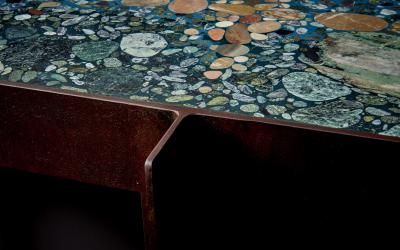 Felix Muhrhofer Handcrafted Felix Muhrhofer Terrazzo Bar Counter Admiral Hertha