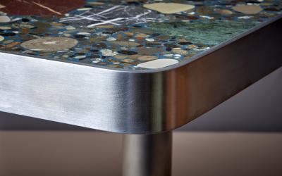 Felix Muhrhofer Handcrafted Terrazzo Coffee Table Deacon Federico 3 by Felix Muhrhofer