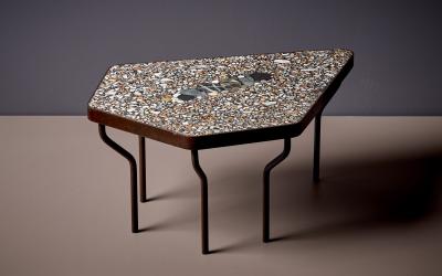 Felix Muhrhofer Handcrafted Terrazzo Coffee Table Prince Willi by Felix Muhrhofer