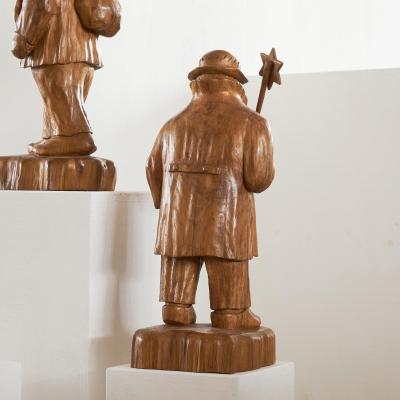 Felix Timmermans 3 Wise Men Flemish Folk Art Sculptures in Carved Wood 1970
