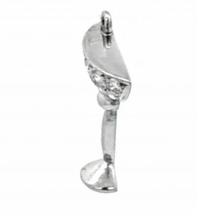 Felix Vollman Diamond Martini Glass Charm by Felix Vollman
