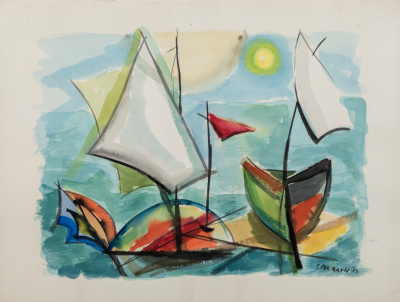 Felrath Hines Untitled Boats 2 1952