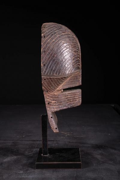 Female Kifwebe Mask with old collection label Luba Songye People DR Congo