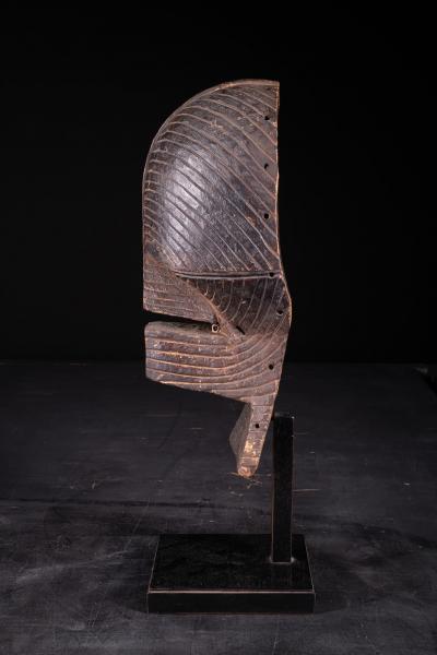 Female Kifwebe Mask with old collection label Luba Songye People DR Congo