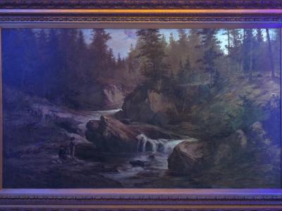 Feodor von Luerzer Lester River Duluth 1890 Landscape Painting by Feodor von Luerzer
