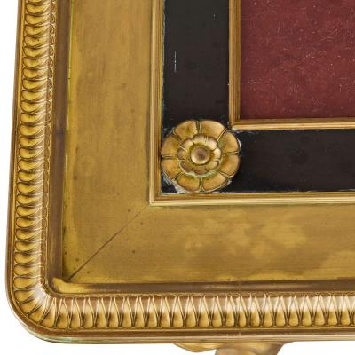 Ferdinand Barbedienne Antique French Neo Grec marble and gilt bronze centre table by Barbedienne