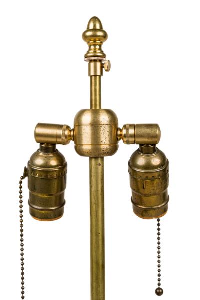 Ferdinand Barbedienne French Empire Style Bronze and Rosso Marble Lamp