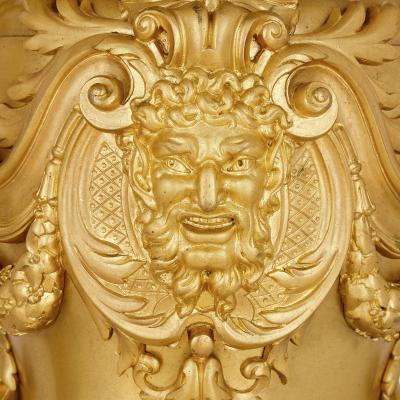 Ferdinand Barbedienne Pair of gilt bronze table candelabra by Ferdinand Barbedienne