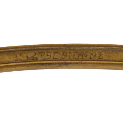 Ferdinand Barbedienne Two 19th Century gilt bronze and marble round tables by Barbedienne