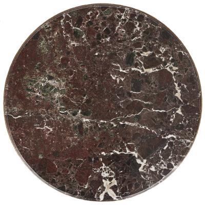 Ferdinand Barbedienne Two 19th Century gilt bronze and marble round tables by Barbedienne