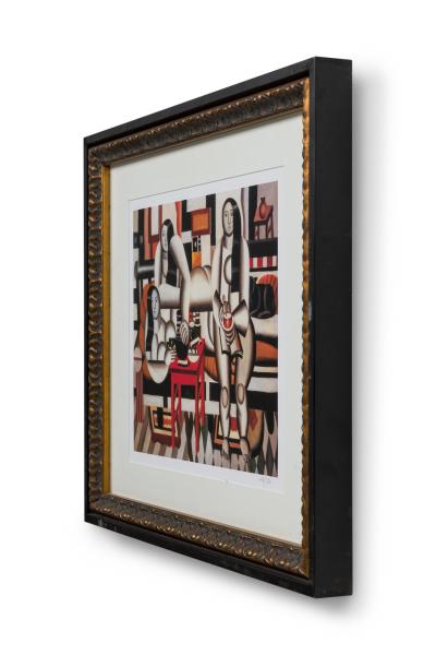 Ferdinand Leger French Cubist Lithograph Titled Three Women 