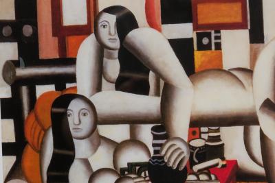 Ferdinand Leger French Cubist Lithograph Titled Three Women 