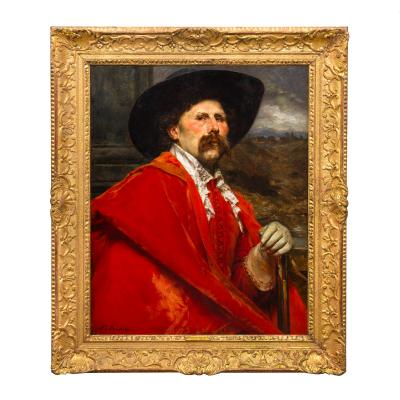 Ferdinand Leon Roybet The Man in the Red Coat Ferdinand L on Roybet