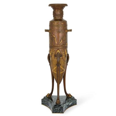 Ferdinand Levillain 19th Century French Neoclassical style bronze vase by Levillain and Barbedienne