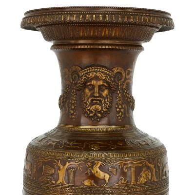Ferdinand Levillain 19th Century French Neoclassical style bronze vase by Levillain and Barbedienne
