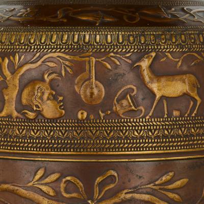 Ferdinand Levillain 19th Century French Neoclassical style bronze vase by Levillain and Barbedienne