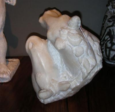 Ferdinand Parpan 1930 1935 Horses Alabaster Sculpture by Ferdinand Parpan