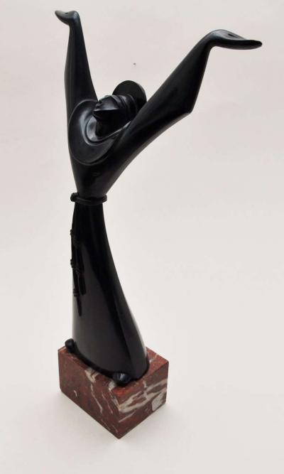 Ferdinand Parpan French Cubist Bronze by Ferdinand Parpan