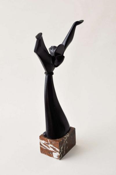 Ferdinand Parpan French Cubist Bronze by Ferdinand Parpan