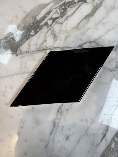 Ferdinando Loffredo Ferdinando Loffredo Black White Geometric Ceramic Catchall Dish