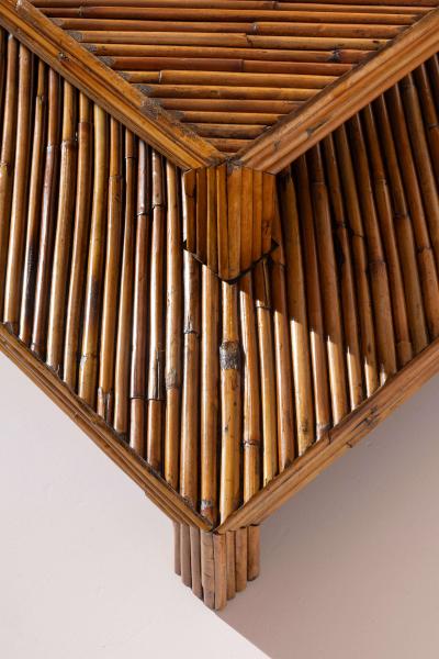 Ferdinando Loffredo Ferdinando Loffredo pair of bamboo coffee tables Italy 1960s