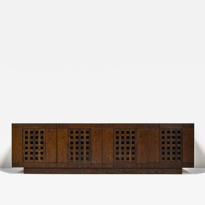 Ferdinando Meccani Erasmo a 4 Sideboard In Weng By Ferdinando Meccani Italy 1970s