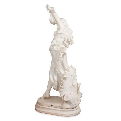 Ferdinando Vichi Marble sculpture by Vichi Exotic Dancer for 1914 French Salon
