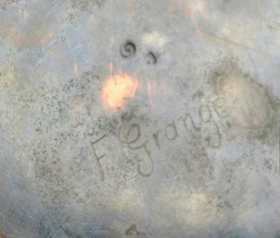 Fernand Grange Fernand Grange Art Deco Dinanderie Vase