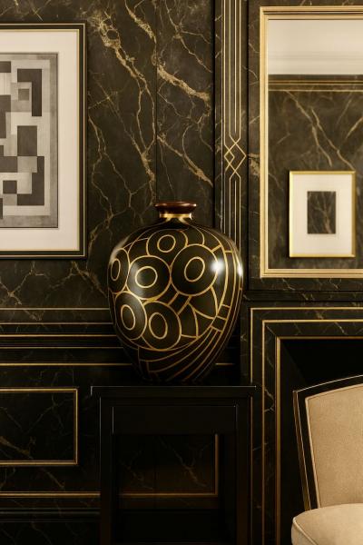 Fernand Grange Fernand Grange Art Deco Dinanderie Vase