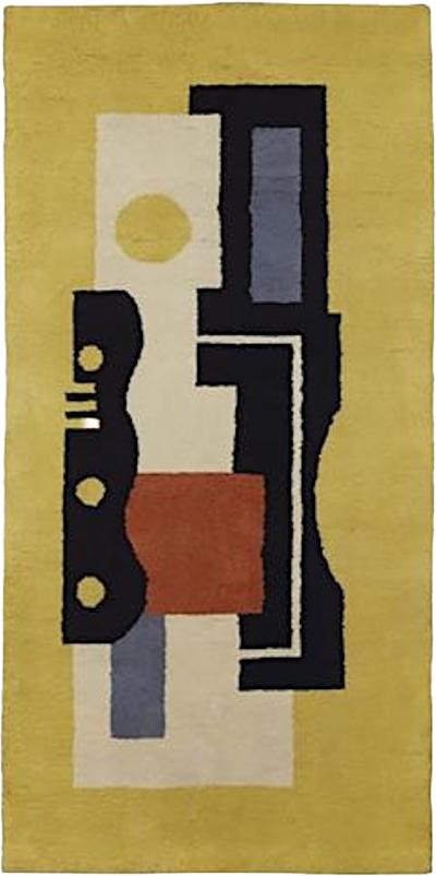 Fernand Leger Jaune 9 Artistic Rug desgin after Fernand L ger