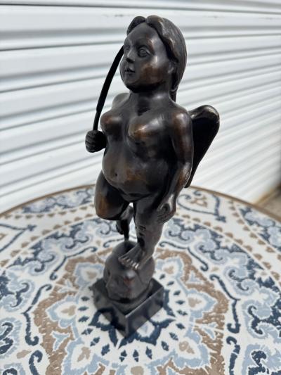 Fernando Botero After Fernando Botero 14 5 Full Figured Bronze Sculpture