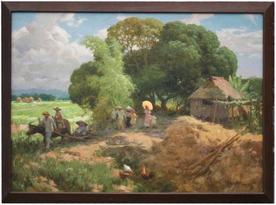 Fernando Cueto Amorsolo Sunday Walk to Town