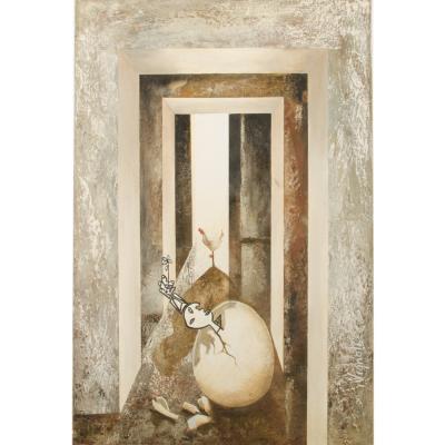 Fernando Vignoli Fernando Vignoli BRAZILIAN 1960 2016 Chicken or the egg painting