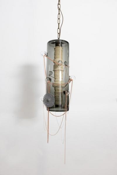 Feyza Kemahlioglu Glowing Sentiments 3 Gray Cylinder 2024