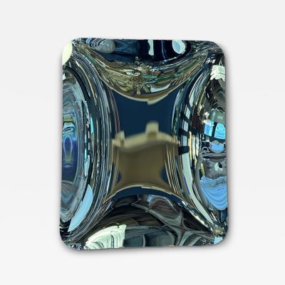 Fiam 1970s Italian Convex Optical Mirror by Fiam