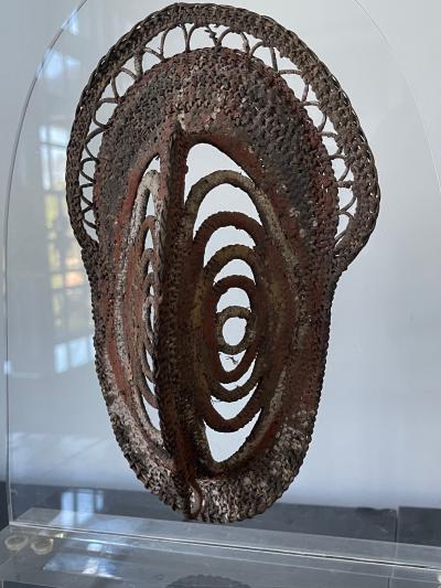 Fiber Polychrome Mask Yam Ancestor Papua New Guinea