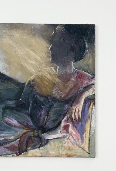 Figurative Painting of a Woman Reclining