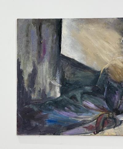 Figurative Painting of a Woman Reclining