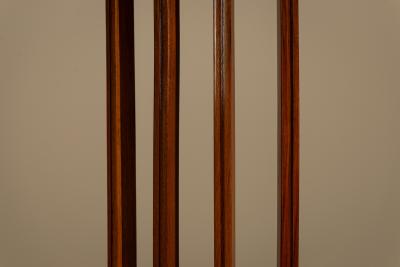 Filippo Monti Set of Eight Italian Dining Room Chairs in Walnut attri to Filippo Monti 1960s