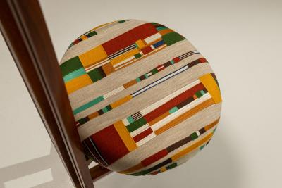 Filippo Monti Set of Eight Italian Dining Room Chairs in Walnut attri to Filippo Monti 1960s