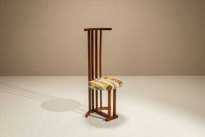 Filippo Monti Set of Eight Italian Dining Room Chairs in Walnut attri to Filippo Monti 1960s