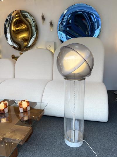 Filippo Panseca Space Age Lucite Saturn Floor Lamp Italy 1970s