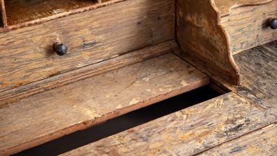 Fine 18th century Swedish Baroque secretary cabinet