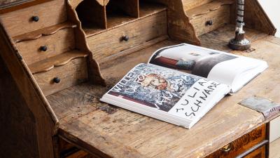 Fine 18th century Swedish Baroque secretary cabinet