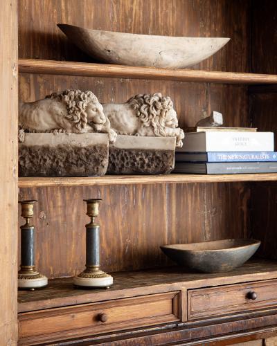 Fine 18th century Swedish Baroque secretary cabinet