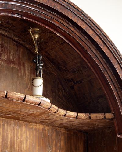 Fine 18th century Swedish Baroque secretary cabinet