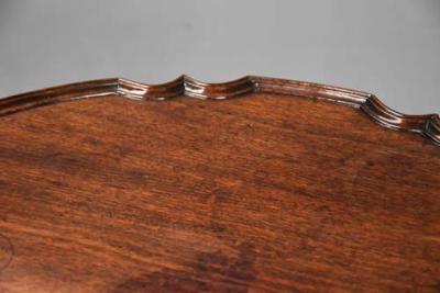 Fine 18thc George II mahogany tripod table with superb original patina