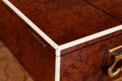 Fine Amboyna Burl Humidor by Callow of Mount Street