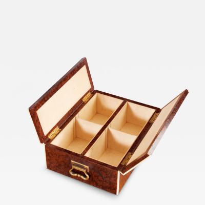 Fine Amboyna Burl Humidor by Callow of Mount Street