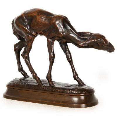 Fine American West Bronze Sculpture Fawn by Alexander Phimister Proctor